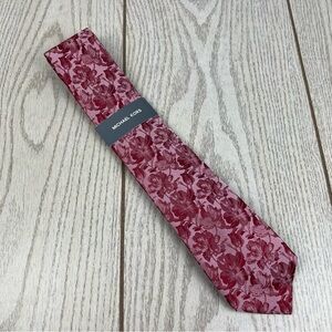 623 - Michael Kors Carman Floral Tie Rose 640 2MKC23-1032 Silk Blend $69.50